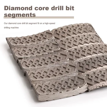 Dc-xdscb03 em Forma de X do Núcleo do Diamante Broca Segmentos 24x4.5x10mm Perfuração De Concreto