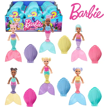 Barbie GHR66 Dreamtopia Surpresa Sereia Chelsea Pop Cega Caixa de Brinquedos Surpresa Sereia Shell Caixa de estore Eléctrico Casa Menina Veneno