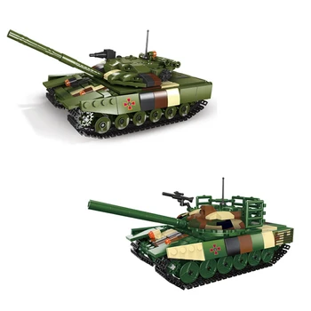 XINGBAO 06082 WW2 Série Militar T72AMT Batalha Principal Faixa do Tanque de Veículo Blindado de blocos de Construção de Brinquedo para Crianças