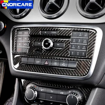 Estilo carro Console Central Ar Condicionado CD Painel de Controle Decoração Autocolante Guarnição Para a Mercedes Benz GLA X156 CLA C117 2013-18