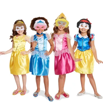 Princesa Trajes de Vestir para Meninas com os melhores Máscara de Saia de Idade de 3 a 8 Anos