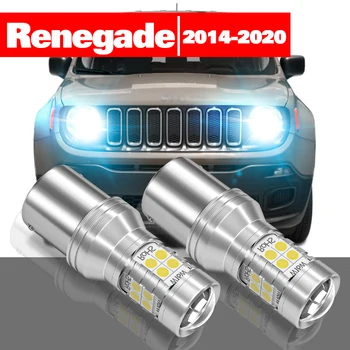 Para Jeep Renegade 2014-2020 Acessórios 2pcs LED Daytime Running Light DRL 2015 2016 2017 2018 2019