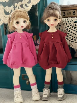 BJD boneca roupas são adequadas para 1/4 1/5 1/6 tamanho boneca bonito casaco de 1/6 roupas de boneca 36 cm 45 cm boneca acessórios (2 cores)
