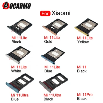 SIM, Bandeja Para Xiaomi 11 Lite Mi11 Ultra Pro 11Pro Cartão Sim Socket Slot Titular Peças de Reposição
