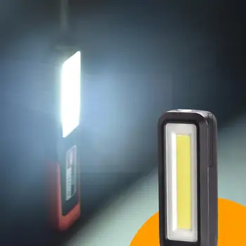 Recarregável Acampamento Lanternas de Iluminação Portátil ABS COB LED Lâmpada de Lanterna Magnético Trabalho Lanterna Recarregável Gancho Flashligh F3L1