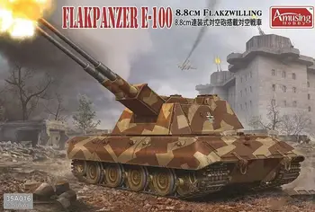Divertido Passatempo 1/35 35A016 8,8 cm Flakzwilling Flakpanzer E-100