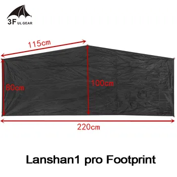 3F UL ENGRENAGEM Lanshan1 / Lanshan 1pro / Lanshan 2 / Lanshan 2pro Original 15D Silnylon Impermeável Pegada Groundsheet Tenda