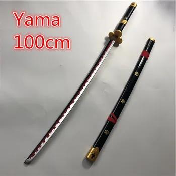1:1 Anime Cosplay Yama espada mágica Roronoa Zoro Espada Arma Katana Espada de Madeira Ninja Faca Espada de Samurai Prop Brinquedos 100cm