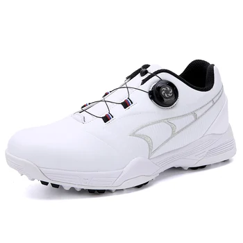 Luxo Sapatos de Golfe Homens Mulheres de Golfe Impermeável Tênis para Homens antiderrapante Golfistas Sapatas antiderrapante, Andando de Tênis