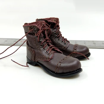 A80155 Escala 1/6 Homens Sapatos II Guerra Mundial U.S. Army Ranger Oco Combat Boots Modelo de 12
