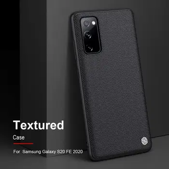 Nillkin Nylon Plástico do PC Tampa Traseira para Samsung Galaxy S20 FE 2020 Texturizado Caso protetor capa Para Galaxy S20 FE 2020