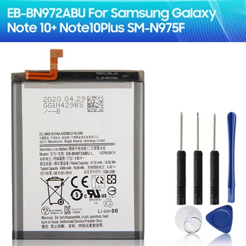 Bateria de substituição EB-BN972ABU para Samsung GALAXY Note 10+ Note10Plus SM-N975F SM-N975DS 3500mAh Bateria do Telefone