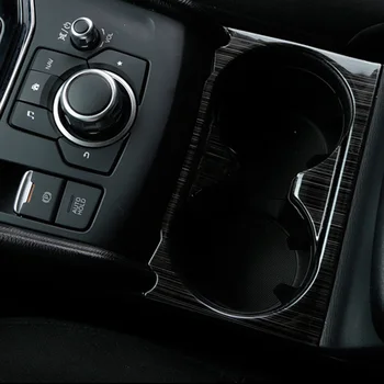 Para Mazda CX-5 CX5 KF 2017-2020 Interior do Carro Acessórios Carro da Frente Copo de Água Tampa do compartimento da Guarnição de Carro Adesivo Moldura Estilo