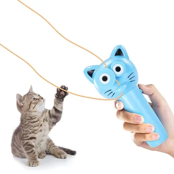 Gato Engraçado Lançador De Corda De Brinquedo Criativo De Mão Elétrico De Corda Controlador Com 2 Cordas Para Kis Adultos Decompession Brinquedos