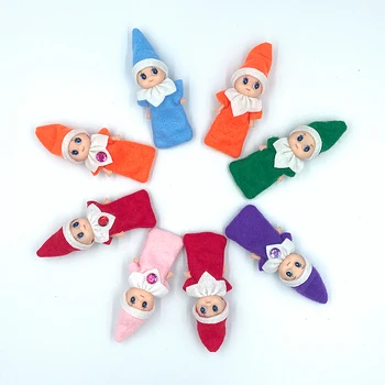 8 Cores Seleciona Decoração de Natal da Boneca Crianças Brinquedos de Presente Bonecas Bebê Elf Bonecas Bebê Elfos Bonecas Brinquedos Mini Elf para o Natal