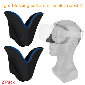 2 Pack Nariz Almofada para Oculus Quest 2 VR Auricular de Silicone Suave Almofada de Nariz de Sombreamento Capa de Almofada Máscara de Olho Titular Acessórios
