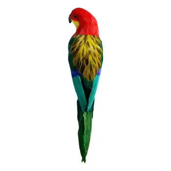 De penas de Papagaio Arara Aves Estátua Adereços Foto Favores do Partido Simulação Papagaio Estátua para o Quintal Caminho Gramado Enfeites Decoração