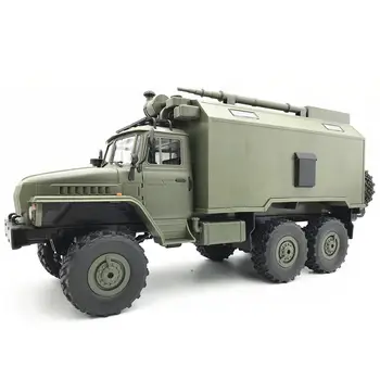 WPL B36 Ural 1/16 2,4 G 6WD Rc Estacionamento Caminhão Militar Rock Crawler Comando Veículo de Comunicação de Brinquedo