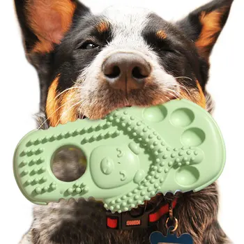 Chinelo Forma de Cão Mastigar Brinquedos TPR Cão de Dentição Brinquedos Interativos Cachorro Acessórios Presentes Novidade Cão Brinquedos Interativos Para o Tédio