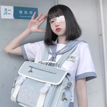 Designer japonês Vintage Bolsa de Ombro Marca de Cachorro Grande Uniforme Messenger Bag JK Escola Sacos de Lona de Bolsas de Menina Casual Totes