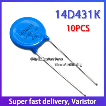 10PCS Varistor 14D431K 431KD14 Na Linha de Varistor de Diâmetro 14MM DIP-2 430V