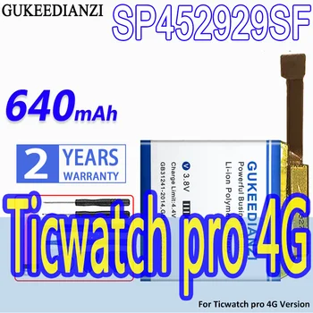 Alta Capacidade GUKEEDIANZI Bateria de Substituição SP452929SF(Bluetooth) /(4G)640mAh Para Ticwatch pro Versão Bluetooth
