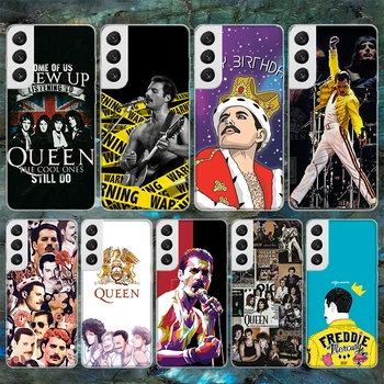 Rock, Funk Freddie Mercury do Queen Soft Phone Case Para Samsung Galaxy S22 Ultra S21 Mais S20 FE S10 Lite S9 S8 + S10E S7 Borda S6 P