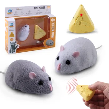 Venda quente de Controle Remoto sem Fio Mouse Fofo Eletrônico Rato de Brinquedo, Simulação de Rato de Brinquedo para Cão e Gato Mini Rato de Brinquedo
