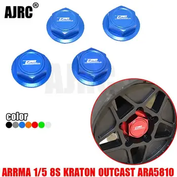 ARRMA 1/5 KRATON 8S ARA110002T1/T2 PÁRIA ARA5810 liga de alumínio interior de aperto anti-solta pneu porca ARRMA-ARA310929