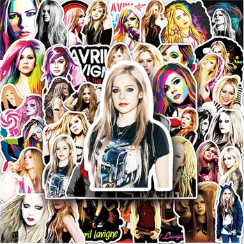 10/30/51pcs Punk Star Avril Ramona Lavigne Adesivos para Skate Guitar Laptop de Bicicleta PVC Graffiti Crianças Adesivo de Decalques de Presentes