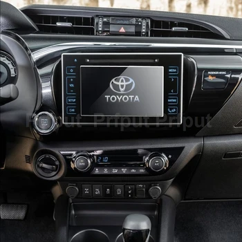 Carro de Proteção de Vidro Temperado de Ecrã Adesivo Para Toyota Hilux 2019 7 polegadas polegadas carro gps de Navegação de rádio