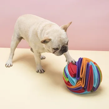 Cão Farejador Bola animal de Estimação Brinquedo Quebra-cabeça Colorido Dobrável Nariz do Cão Farejar o Brinquedo Para Cão de Aumentar o QI de Formação de Alimentos de Alimentação Lenta Quente 2022