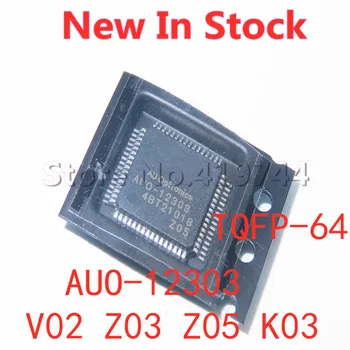1PCS/MONTE AUO-12303 V02 Z03 Z05 K03 TQFP-64 SMD tela LCD chip Novo Em Stock BOA Qualidade