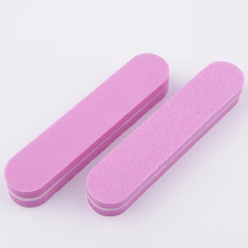 10Pcs/lot Mini lixa de Unha cor-de-Rosa limas para Manicura 100/180 cal ongle Professionel Ferramentas de Manicure 9*2CM de Unhas Acessorios Conjunto
