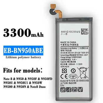 Original de Substituição da Bateria Para Samsung galaxy Note 8 N9508 EB-BN950ABE N950 N950F N950FD N950U N950U1 Note8 Duos Telefone Bateria +Ferramentas