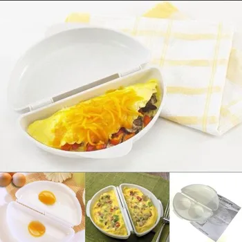 1PC Multifuncional micro-ondas pequeno-Almoço Omeleta de Ovos do Navio Omelete Panela Panela de Cozinha em Casa Gadgets Ferramentas de cocina Acessórios
