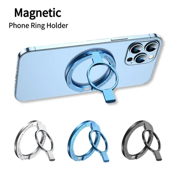 Para MagSafe Telefone CNC Anel Magnético Titular para o iPhone 12 13 14 Pro Max Ímã Dedo o Anel de Aperto Titular Liga de Zinco Kickstand