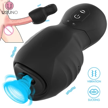 Sexshop 10 Modos de Vibração Chupando a Glande do Pênis de Massagem Treinador Vibrador, Masturbador Jogos de Adultos Sexitoys para Homens