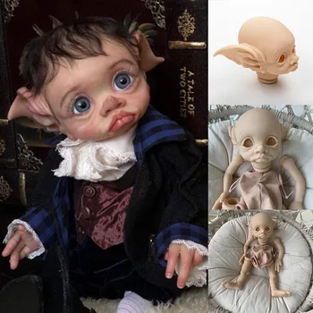 17inch Renascer Kit de Tinky Boneca Fada Toque Macio Vinil Reborn Baby Doll Kits sem pintura Inacabada Boneca Peças com COA