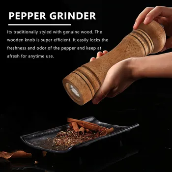 Manual de Sal Moedor de Pimenta Chili, Pimenta-do-reino Gergelim Spice Grinder Gadget de Cozinha do Agregado familiar Ferramenta de Acessórios de Churrasco 5-8-10inch