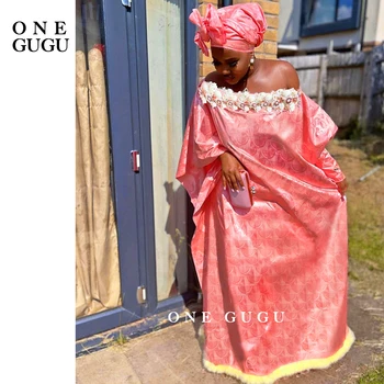 Africana De Inverno Bazin Vestido Com Sacrf Plus Size Mulheres Grávidas Vestidos Longos Vilosidades Nigeriano Original Bazin Riche Vestuário Roupa