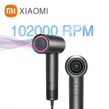 Xiaomi Mijia de Alta Velocidade, Secador de Cabelo H700 MNGS01SK 102,000 rpm Íon Negativo Cuidados com os Cabelos Inteligente de Controle de Temperatura HD Tela de Cor
