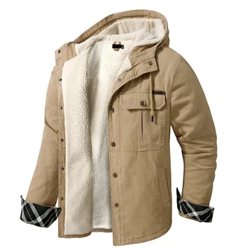 O Militar Casaco De Lã Quente Com Capuz Parkas Masculino Blusão De Sportswear Outwears Coats Exército Tática De Caminhada Roupas De Inverno