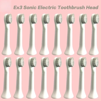 Original Cabeça da Escova para EX3 Sonic Toothbrush 2-16Pcs Cabeça Substituível DuPont Cerdas Embalagem Selada
