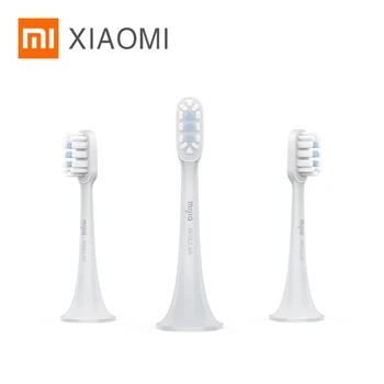 Original XIAOMI MIJIA T300 T301 T500 Sonic Inteligente Escova de dentes Elétrica Cabeças 3PCS DuPont cabeça da escova de Peças de Reposição Pack Higiene Oral