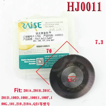 Aumentar Carboneto de Fresa de facear 70x7.3x12.7mm HJ0011 para Wenxing Máquina de Corte Chave de 100D,100E,100E1,100F,100G,101,201 C,201
