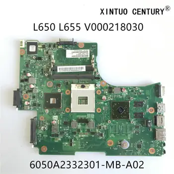V000218030 6050A2332301-MB-A02 Para Toshiba Satellite L650 L655 laptop placa-mãe HM55 memória DDR3 W/ HD4500 GPU 100% testado a funcionar