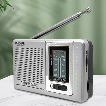 O bolso Mini Ampla Recepção Antena Telescópica BC-R2011 Mundo Receptor FM Fácil De Transportar Portátil, Rádio AM para o Entretenimento