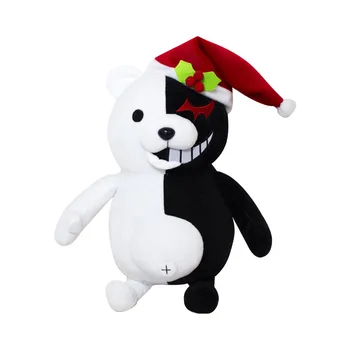 25cm Danganronpa Monokuma Preto Branco Urso de Brinquedo Dangan Ronpa Animal Bonecas de Presente de Aniversário para Crianças Traje