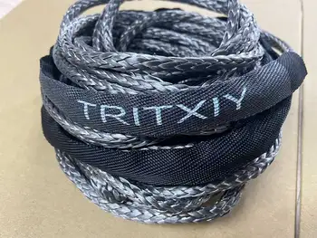 TRITXIY Cordas e cordas sintéticas 7700LBs Carro de Reboque Cordas Sintética Durável, Guincho de Cabo de Linha de Corda